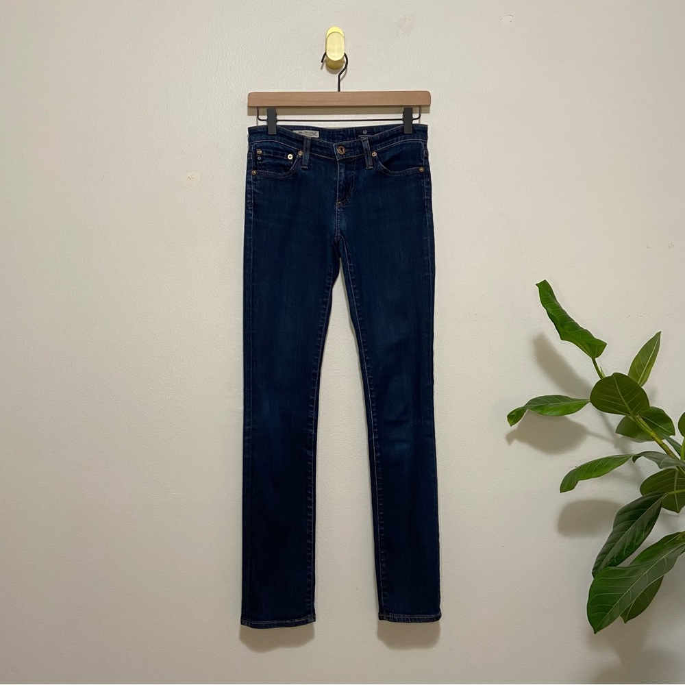 AG Adriano Goldschmied The Stevie Slim Straight Low Rise Jeans